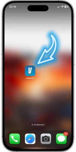 Vegasino APK εικονίδιο εγκατεστημένο στην αρχική οθόνη
